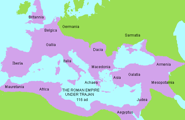Roman Empire Map 44 Bc