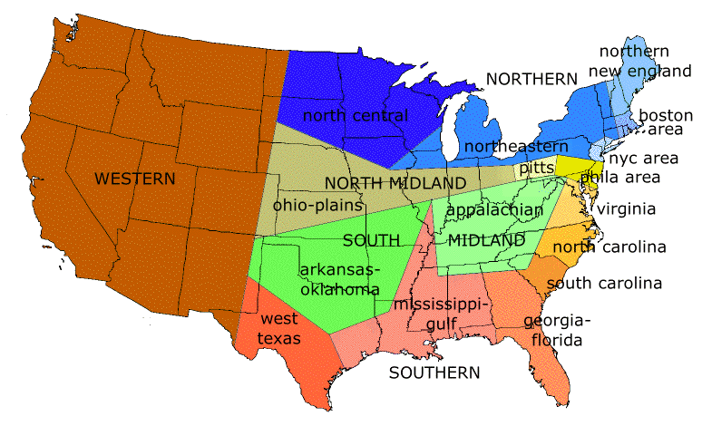 The dialects of the United